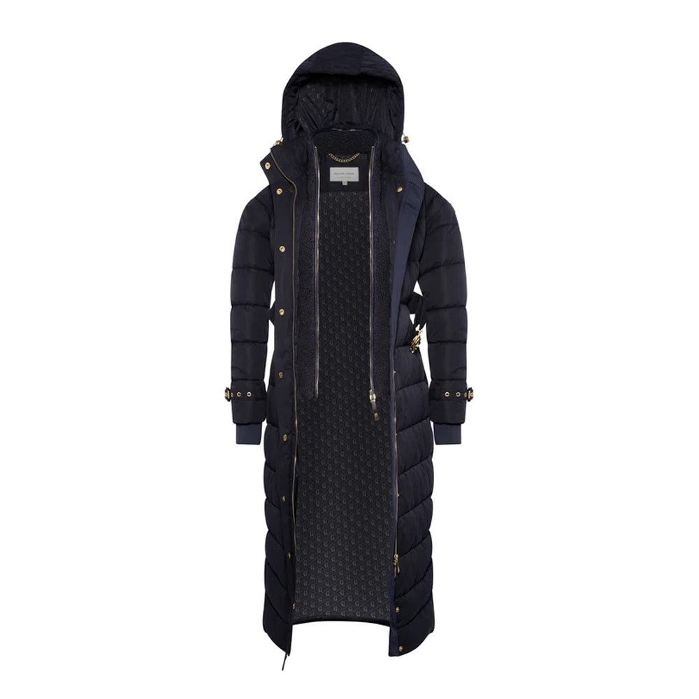 Arosa Luxe Longline Coat - Ink Navy