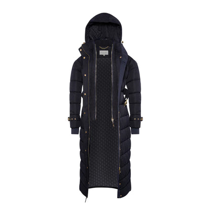 Arosa Luxe Longline Coat - Ink Navy