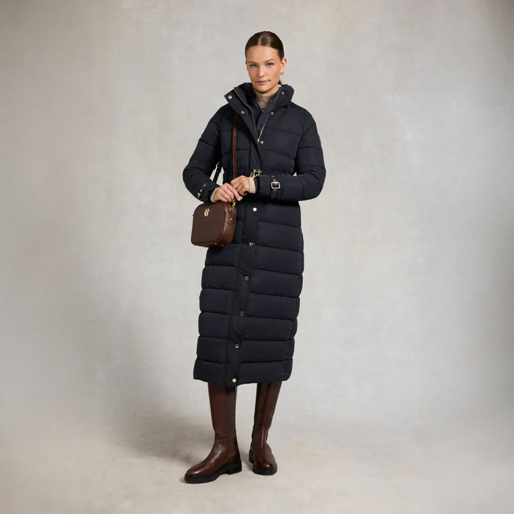 Arosa Luxe Longline Coat - Ink Navy