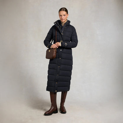Arosa Luxe Longline Coat - Ink Navy