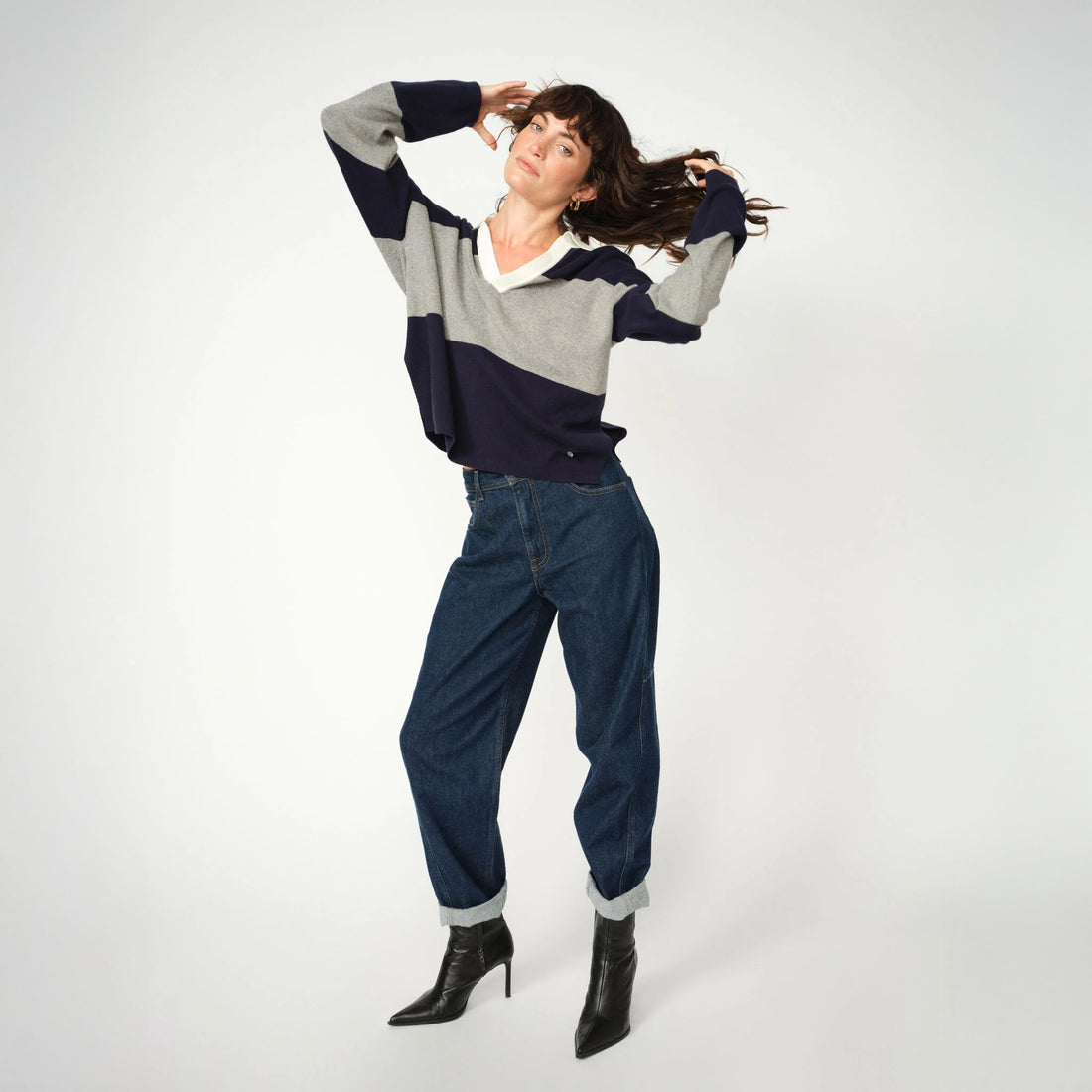 Aymen Kyoto Ankle Jeans - Dark Blue