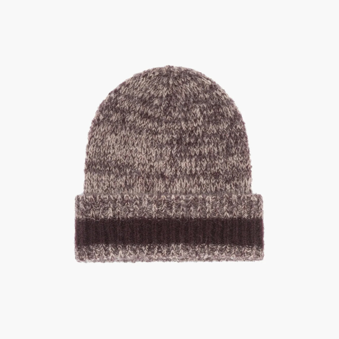 Bazam Stripe Marl Hat - Mulberry Chine