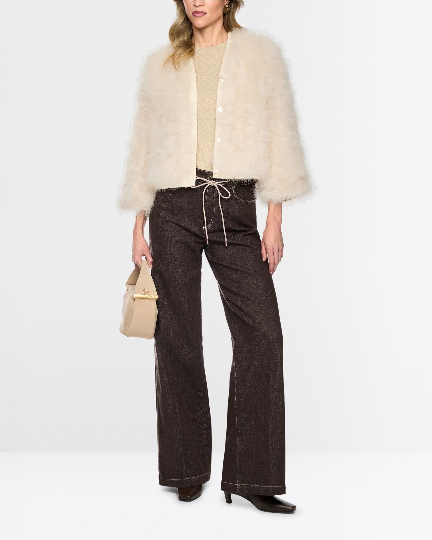 Eyelash Jacket - Cream