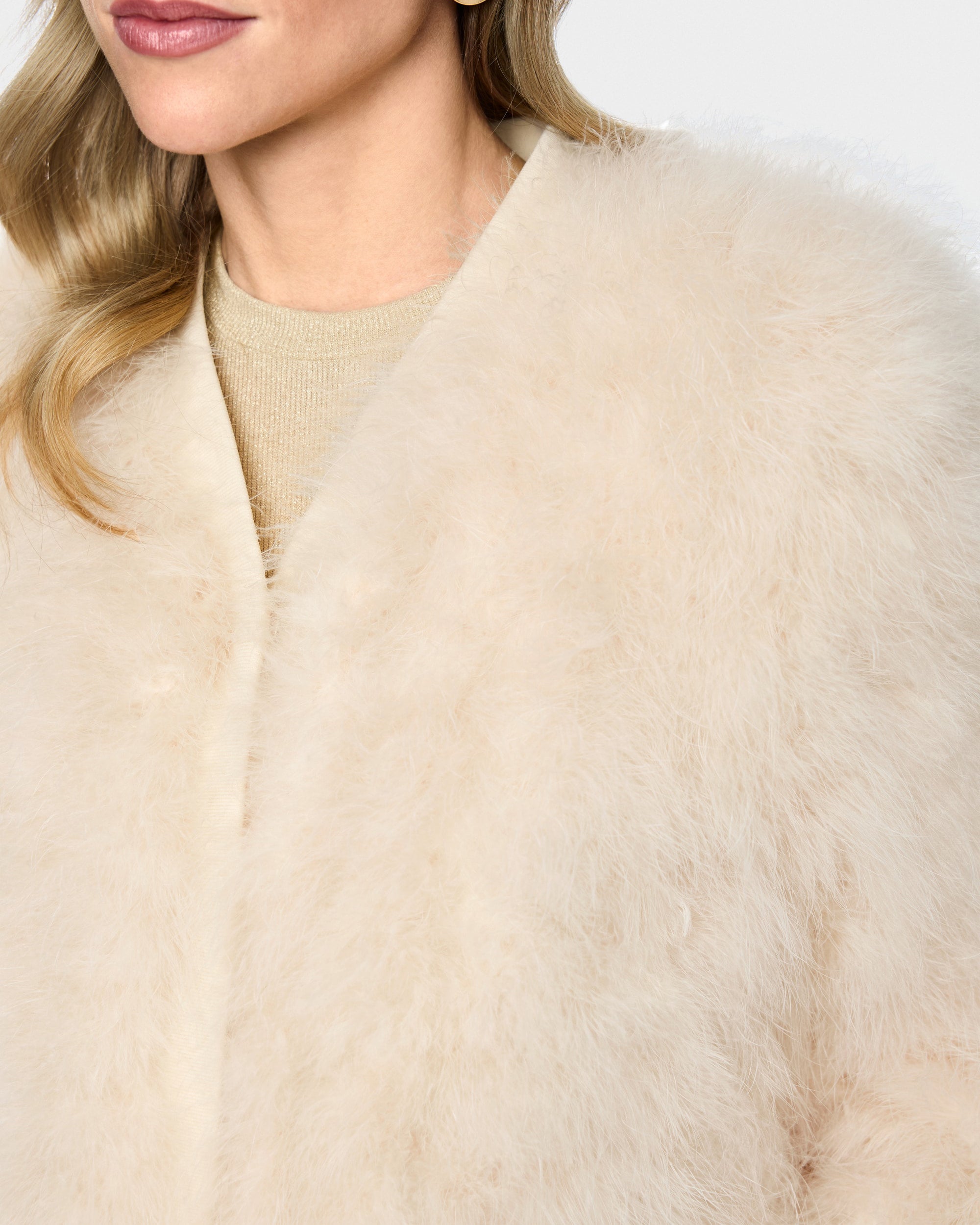Eyelash Jacket - Cream