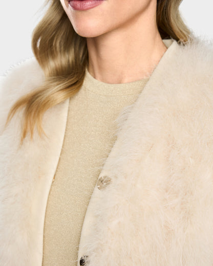 Eyelash Jacket - Cream