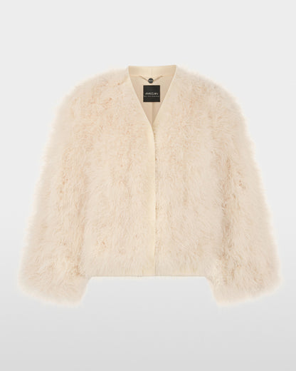 Eyelash Jacket - Cream
