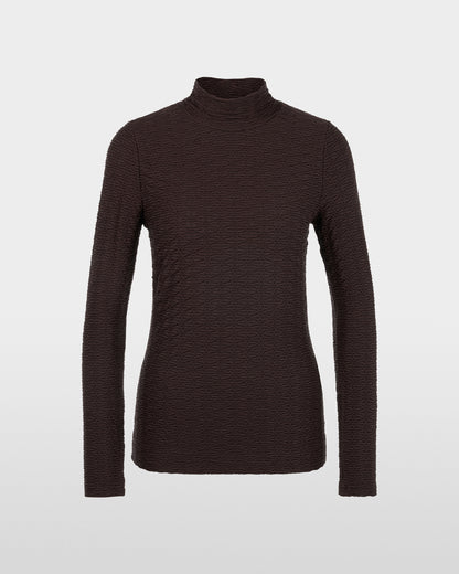 Knit Roll Neck - Brown