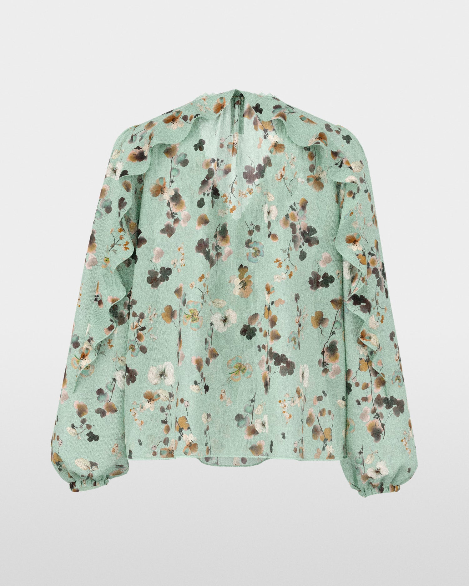 Floral Print Shirt - Turquoise