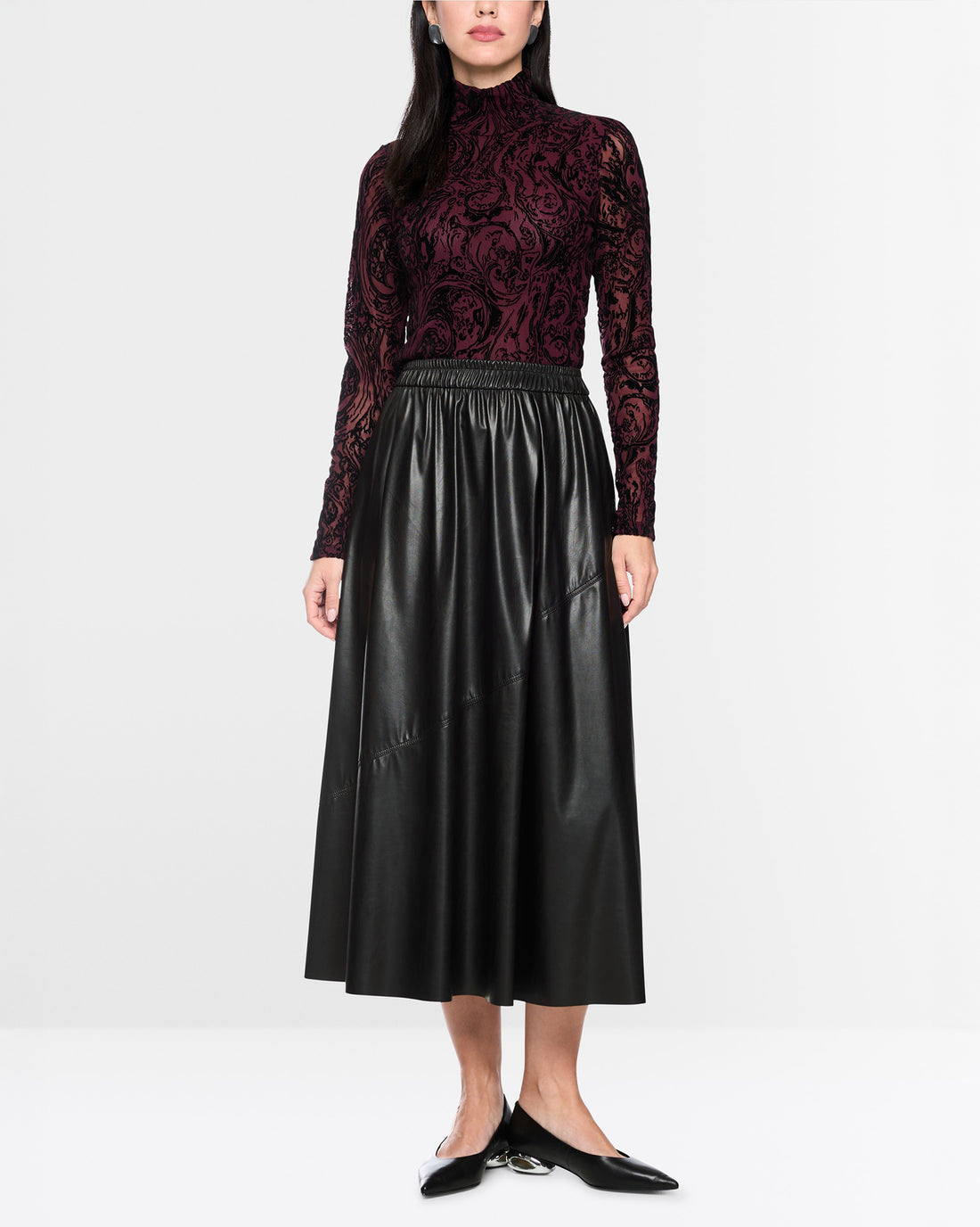 Pleather Skirt - Black