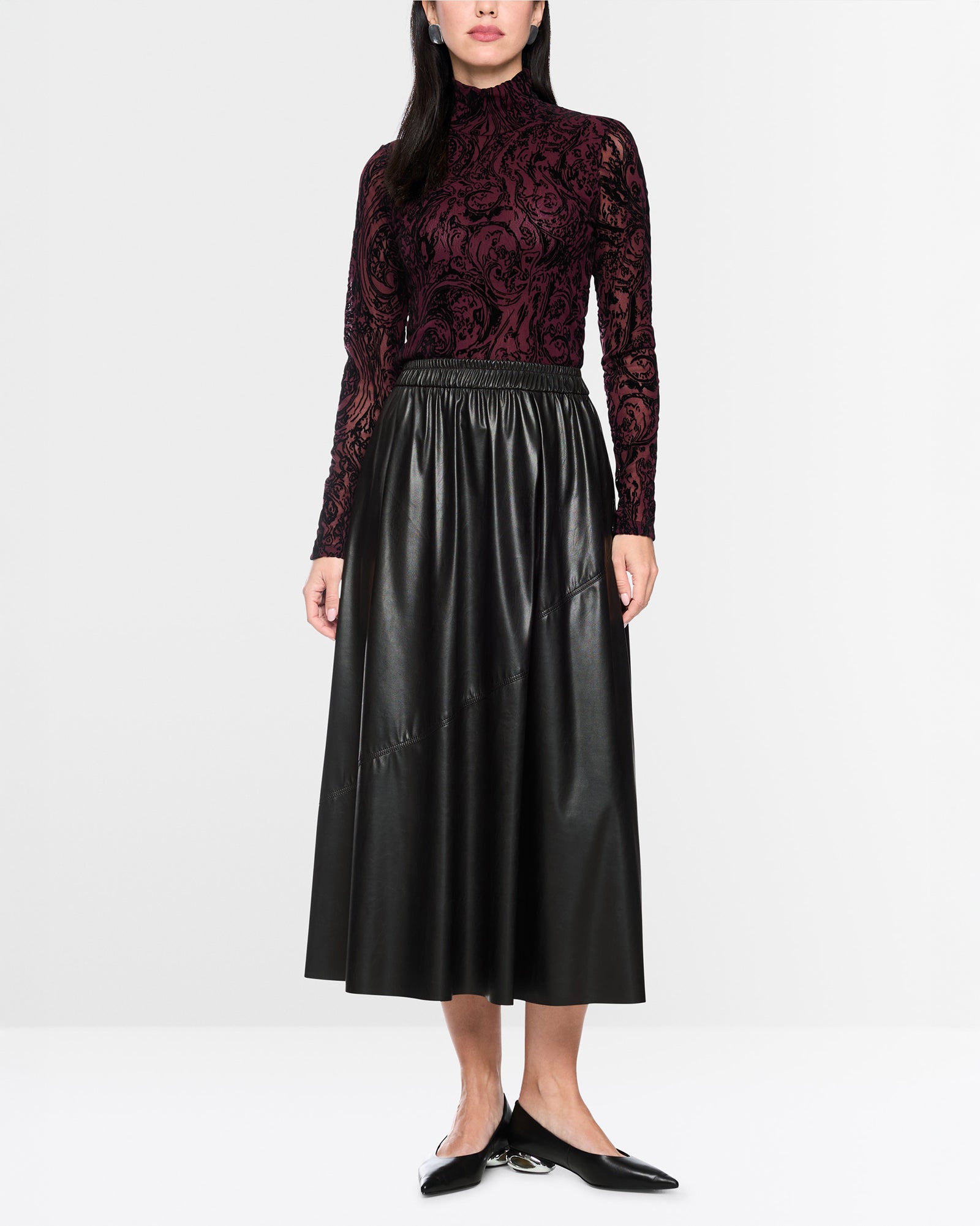 Pleather Skirt - Black