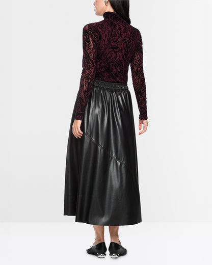 Pleather Skirt - Black