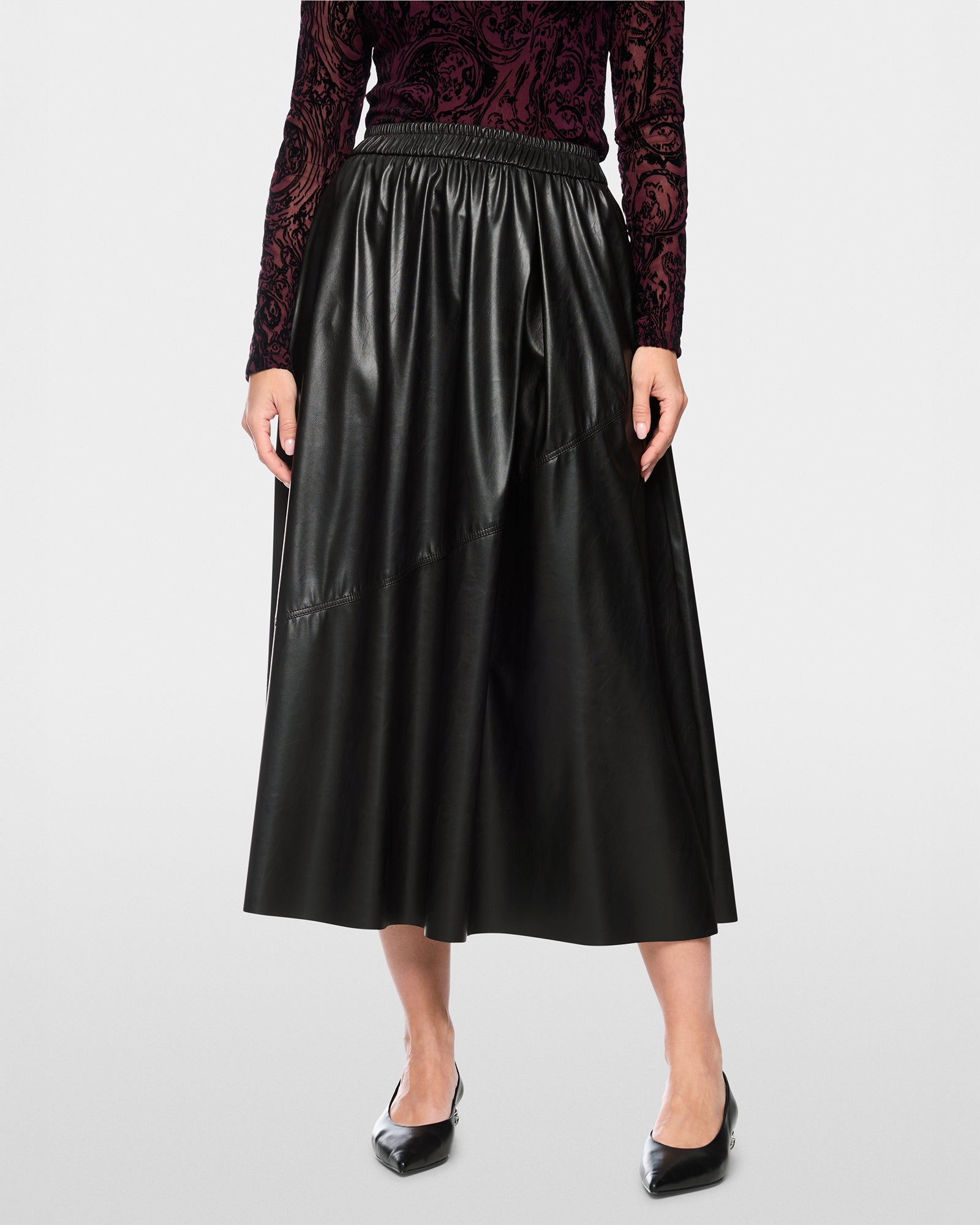 Pleather Skirt - Black