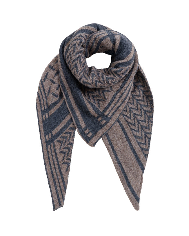 Bex Triangle Scarf - Deep Mocca