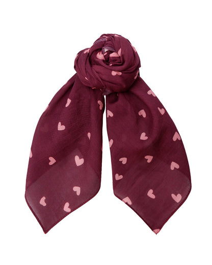 Claudine Mini Scarf - Plum