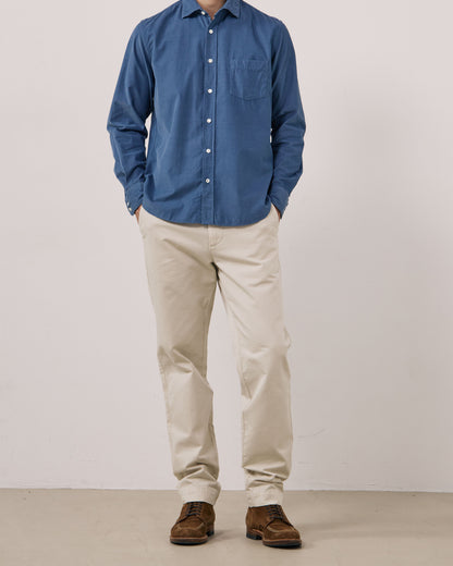 Paul Pat Fine Cord Shirt - Cobalt
