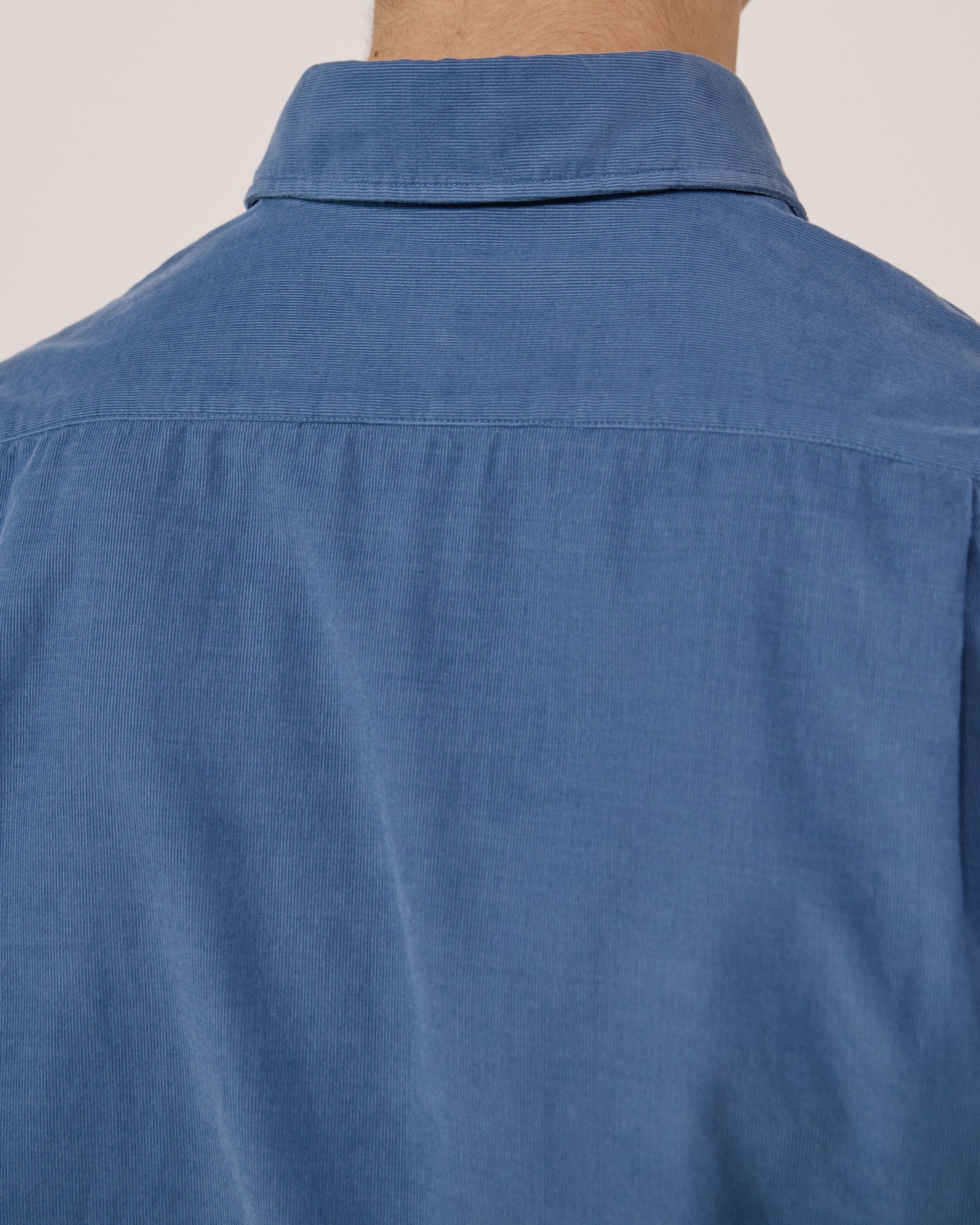 Paul Pat Fine Cord Shirt - Cobalt