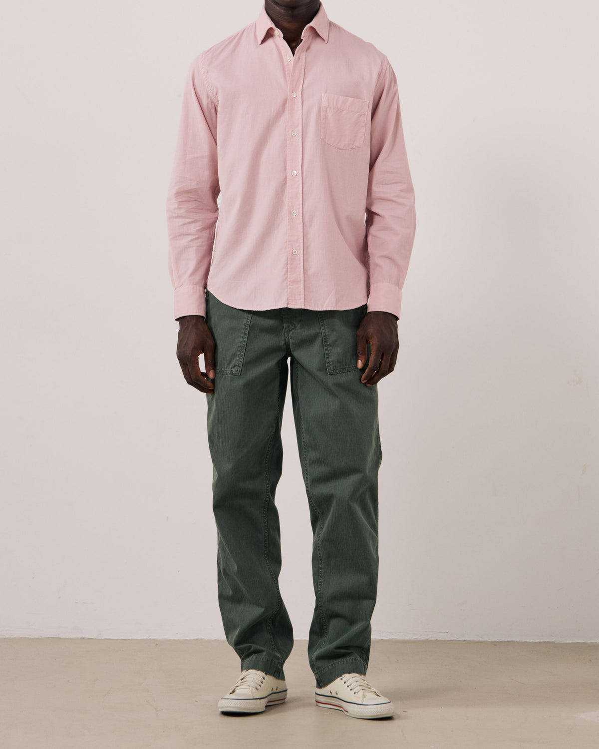 Paul Pat Fine Cord Shirt - Old Pink