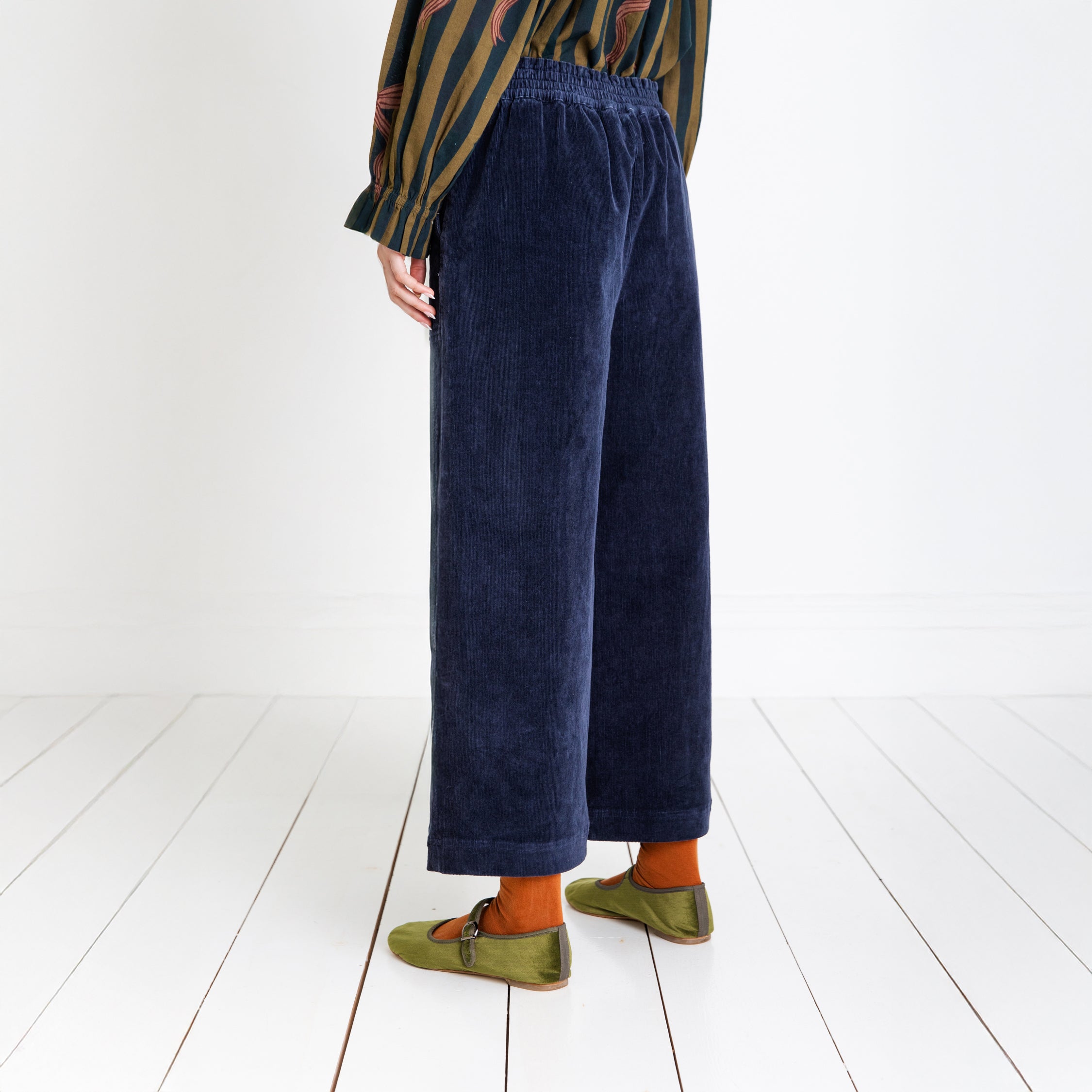 Bijou Wide Leg Trouser - Midnight Navy
