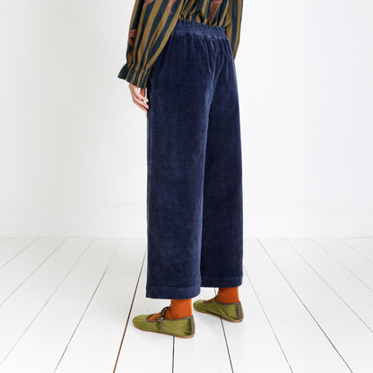 Bijou Wide Leg Trouser - Midnight Navy