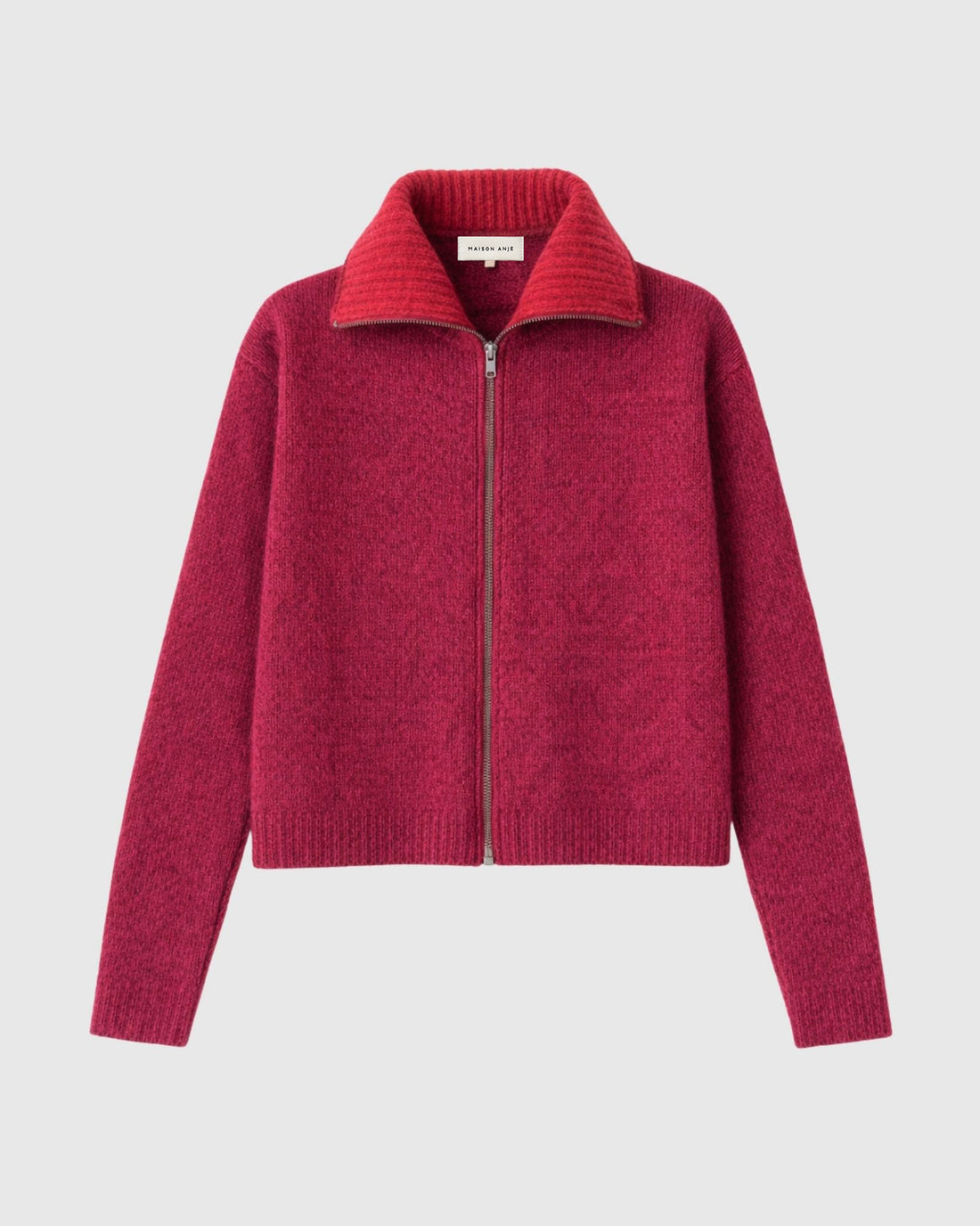 Brali Knitted Zip Cardigan - Grenate
