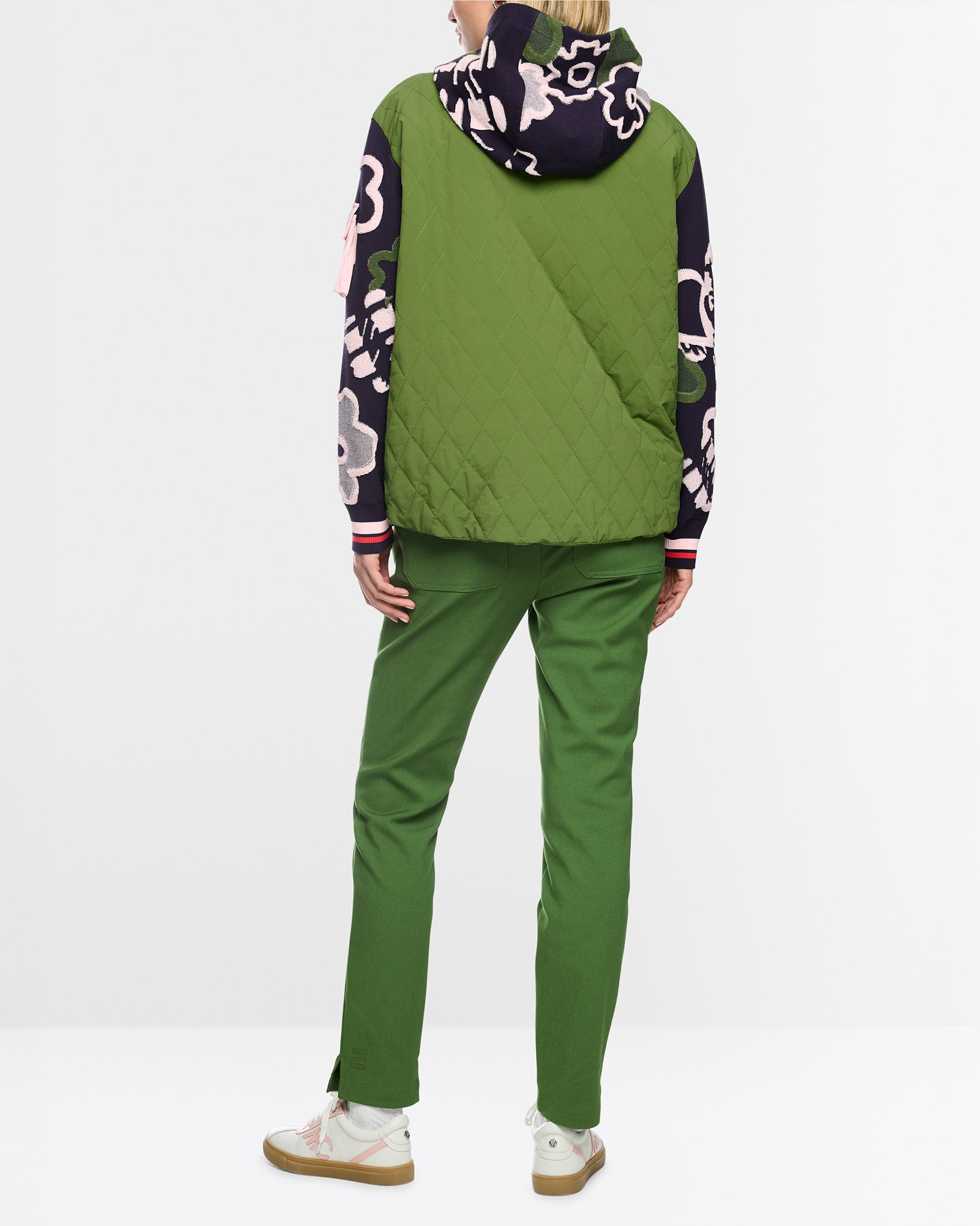 Jaquard Hooded Knit - Navy