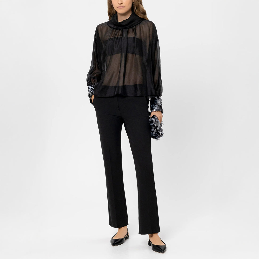 Baby Flare Smart Trouser - Black