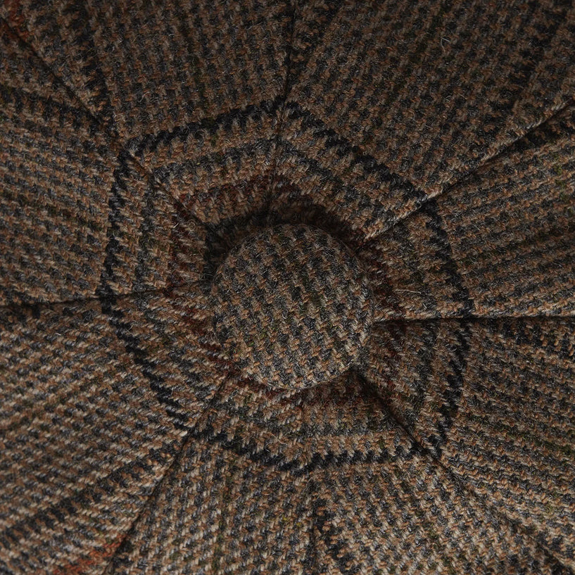Baker Boy Tweed Cap - Bourbon Tweed
