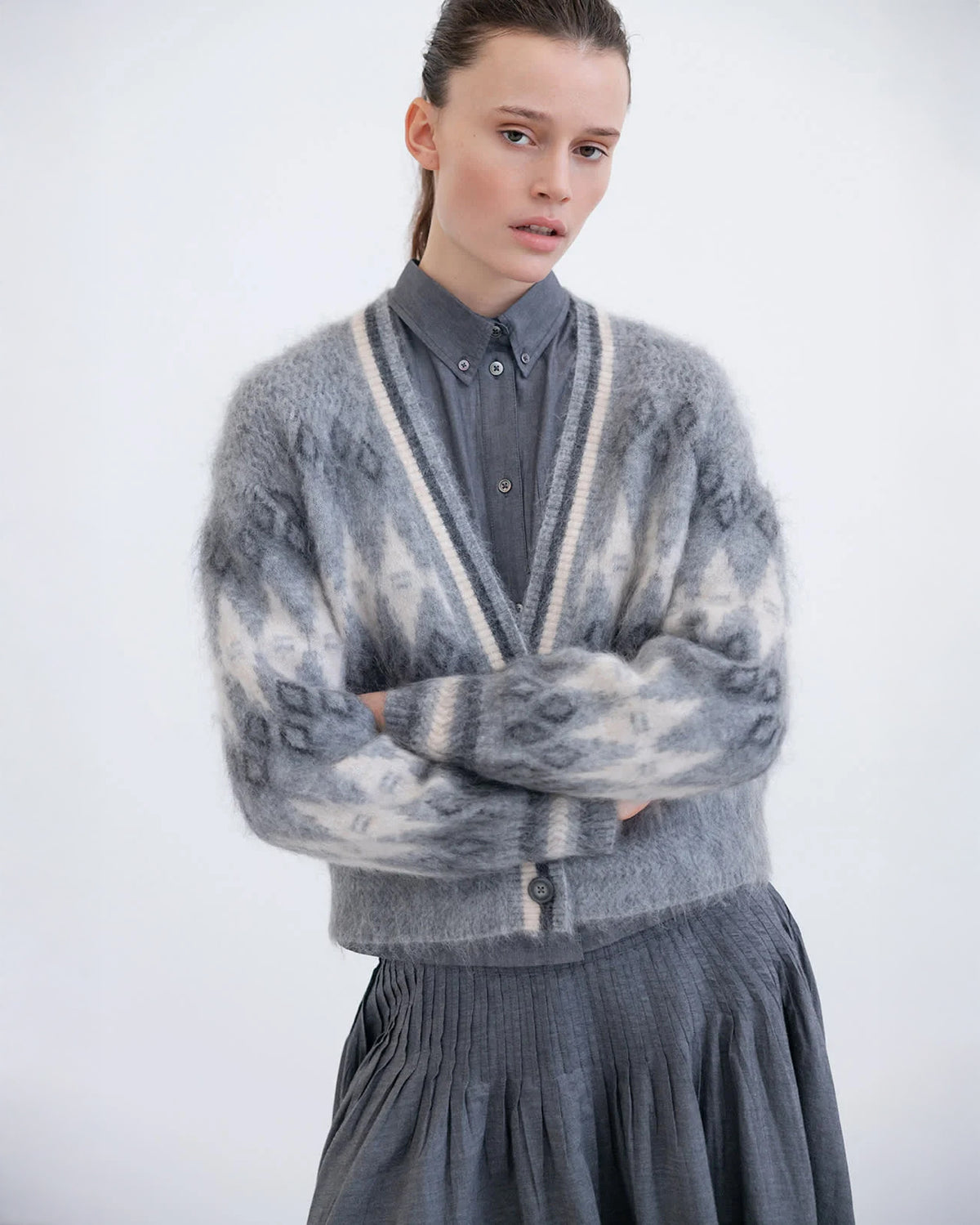 Balwina Knit Cardigan - Grey
