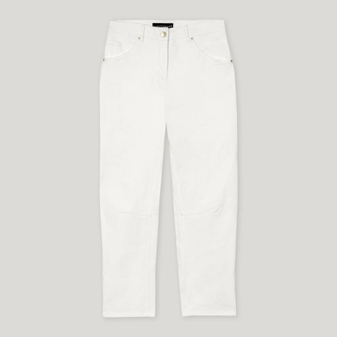 Barrel Leg Jean - Off White