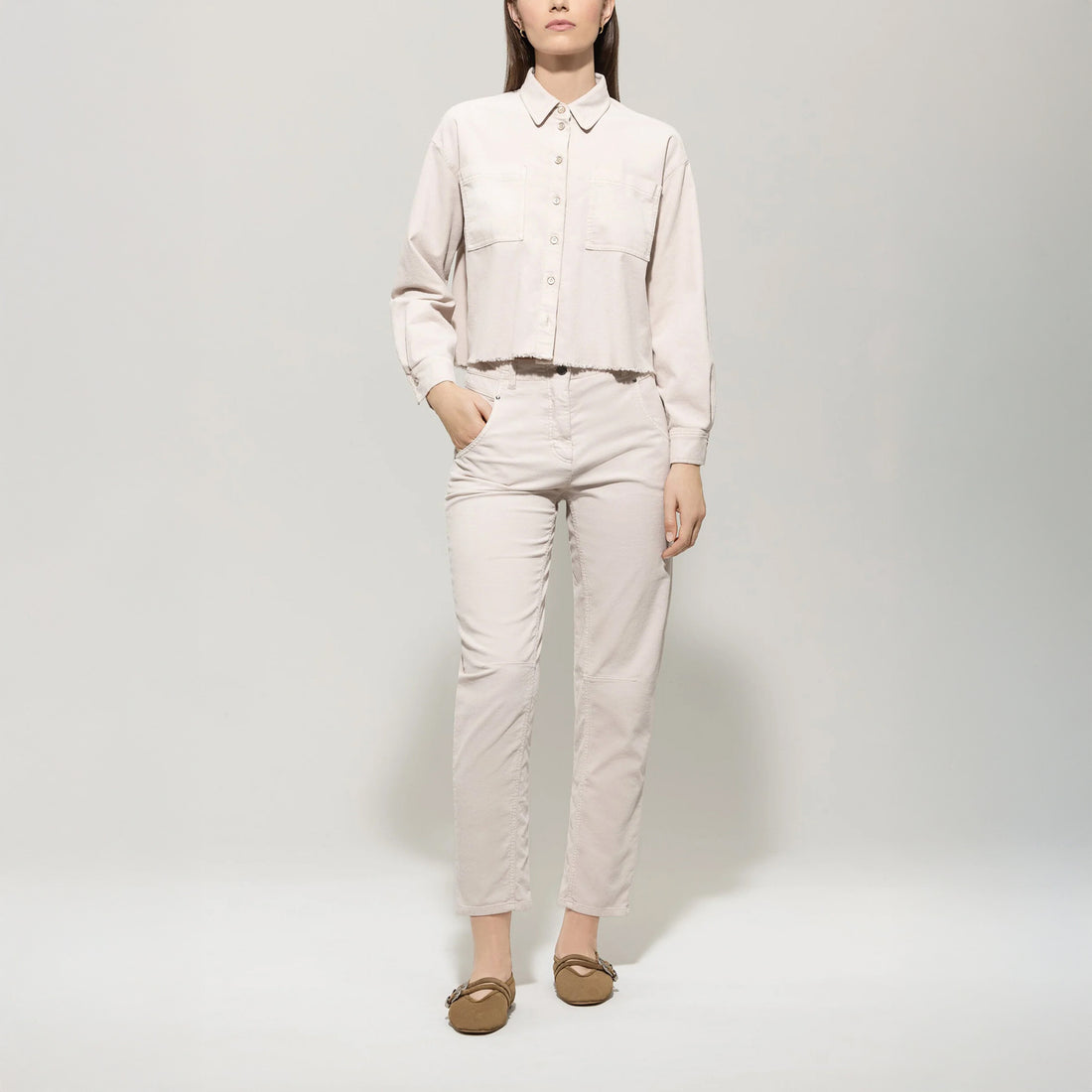 Barrel Trouser - Cream
