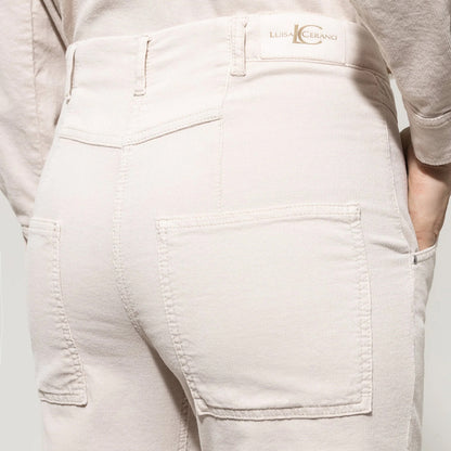 Barrel Trouser - Cream