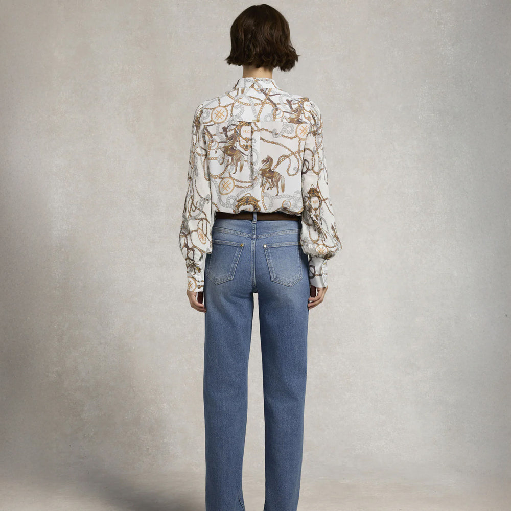 Beau Shirt - Off White Horse Print