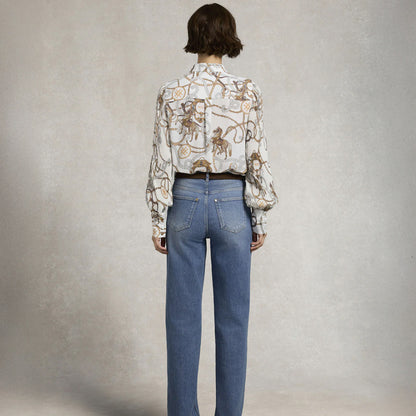 Beau Shirt - Off White Horse Print
