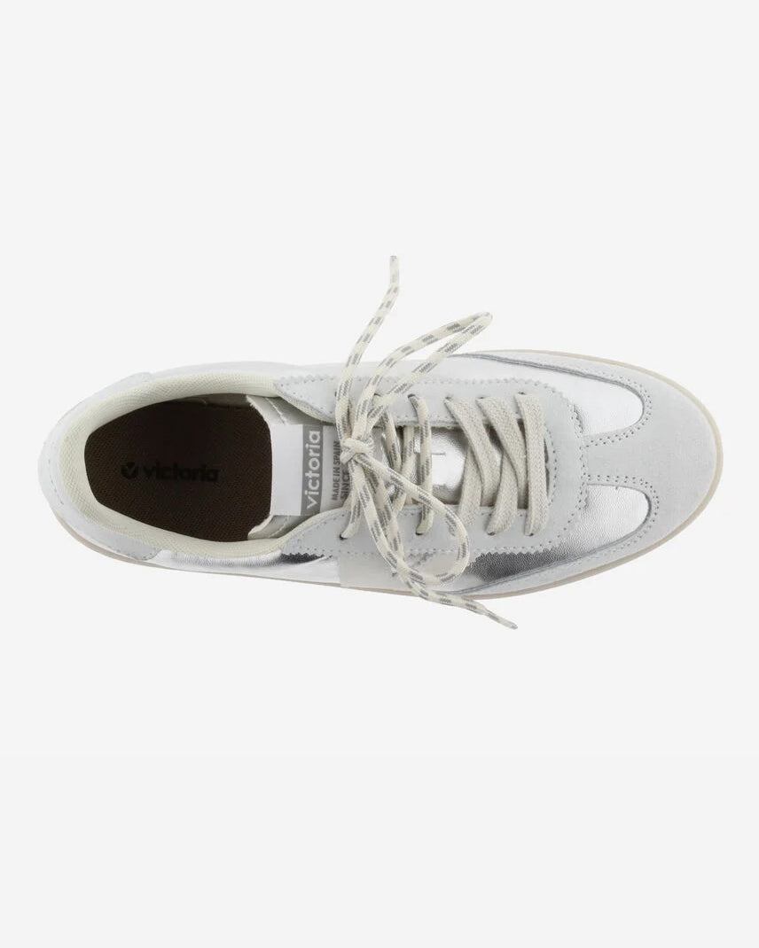 Berlin Metallic Trainer - Plata