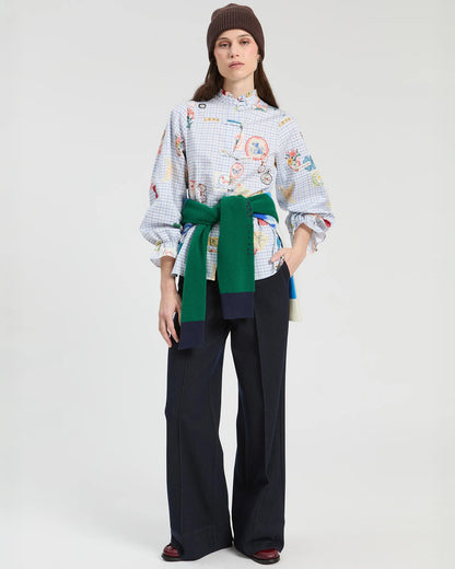 Betti Jersey Trouser - Navy