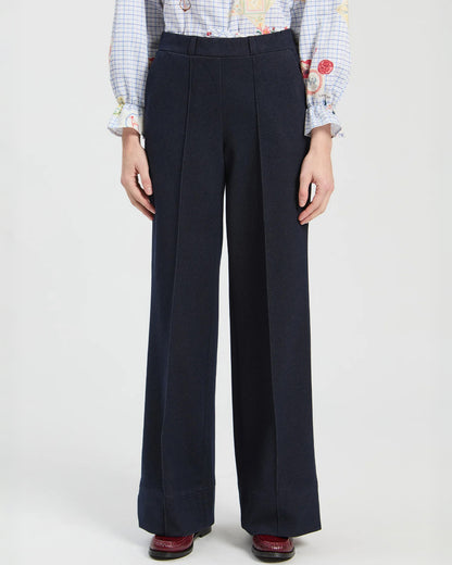 Betti Jersey Trouser - Navy