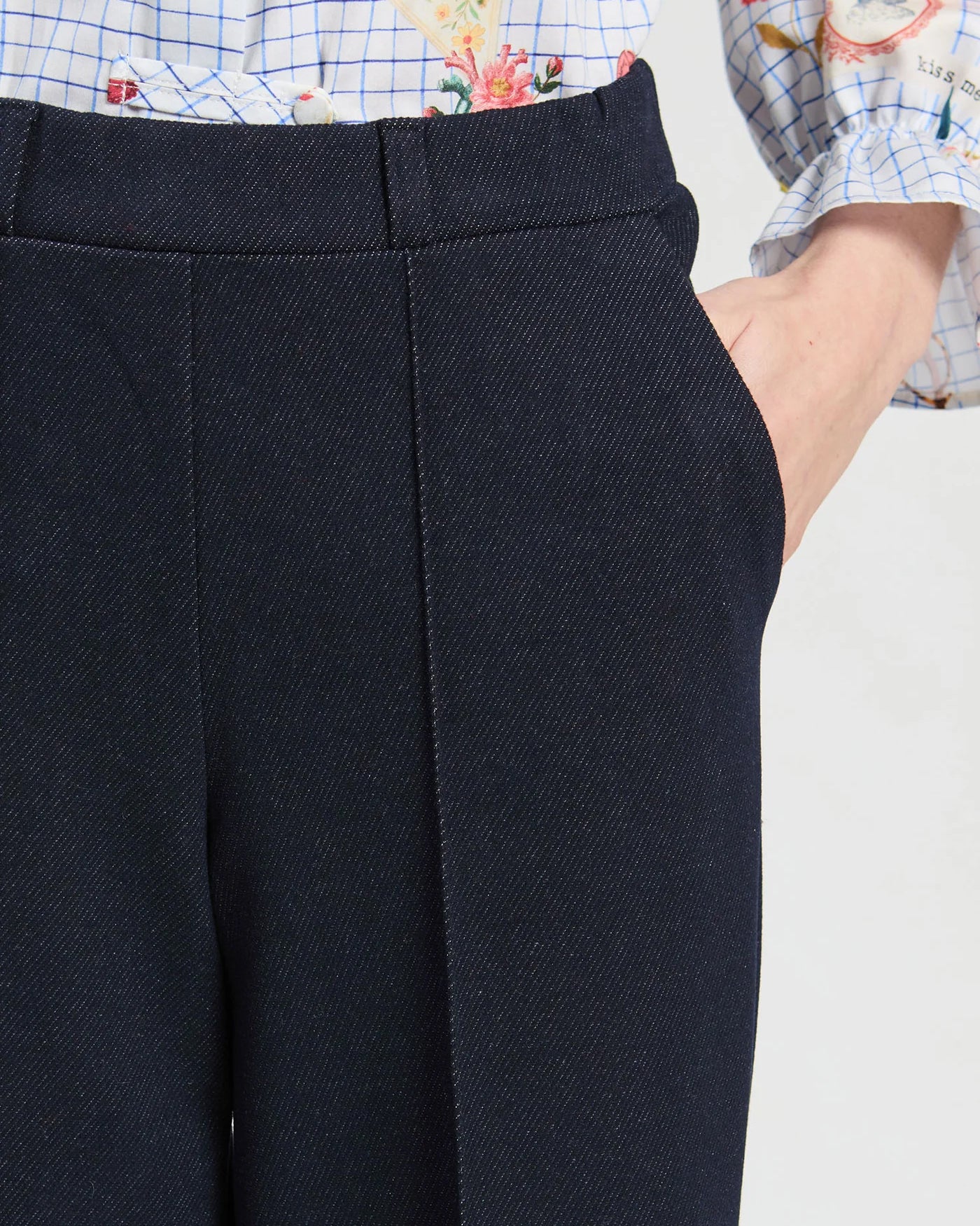 Betti Jersey Trouser - Navy