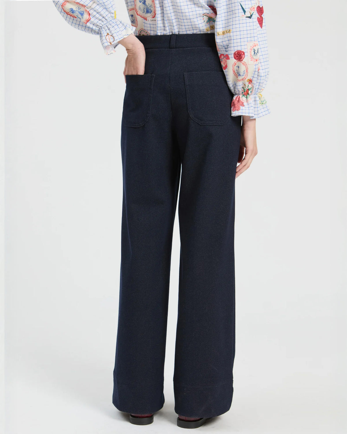 Betti Jersey Trouser - Navy