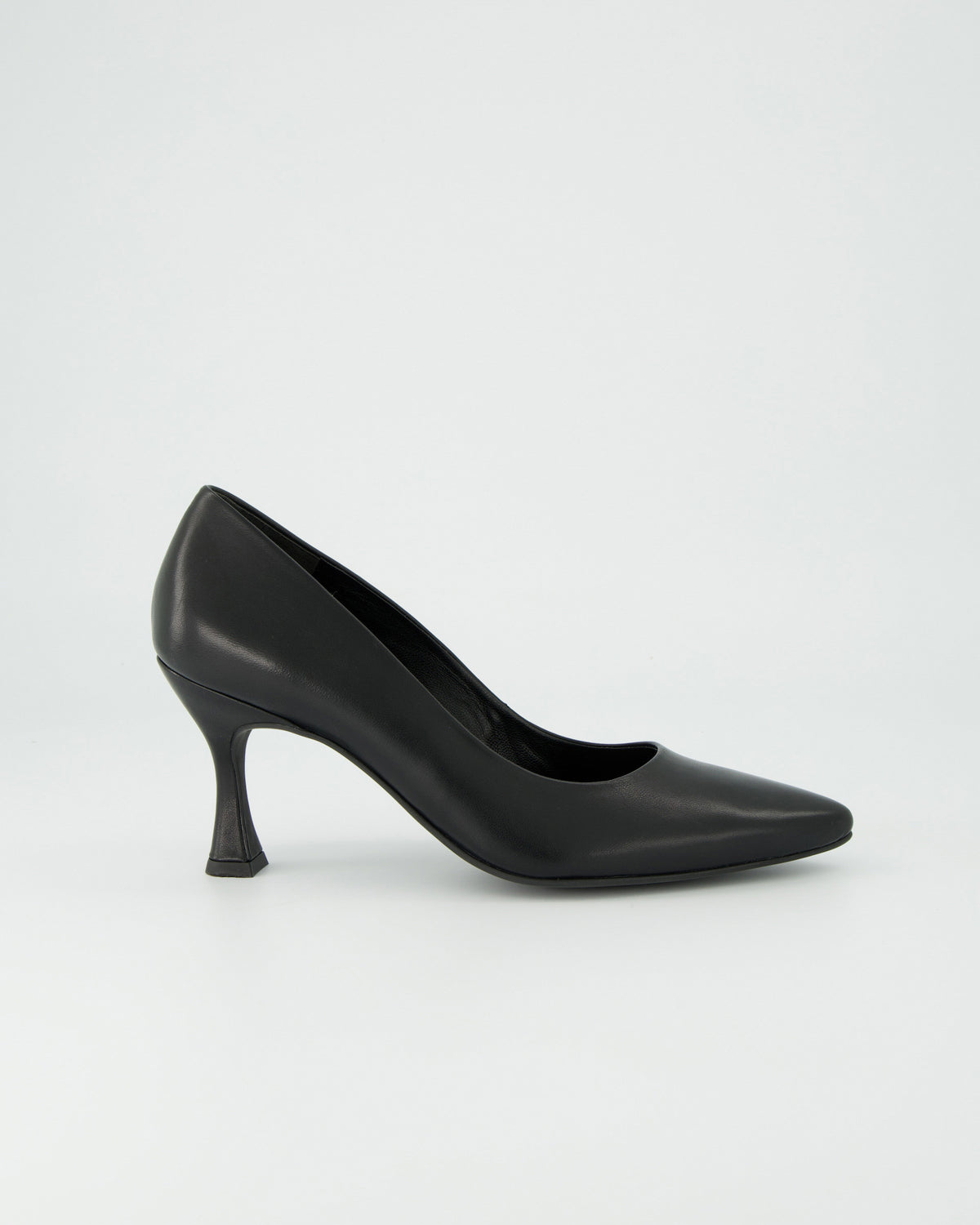 Suede Court Shoe - Black