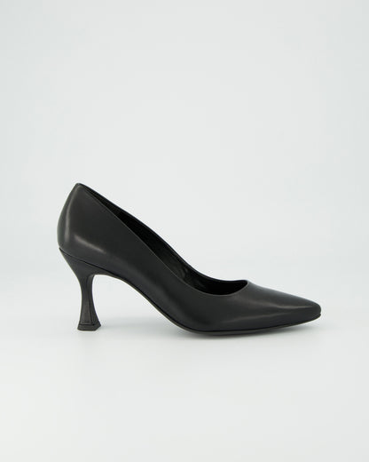 Suede Court Shoe - Black