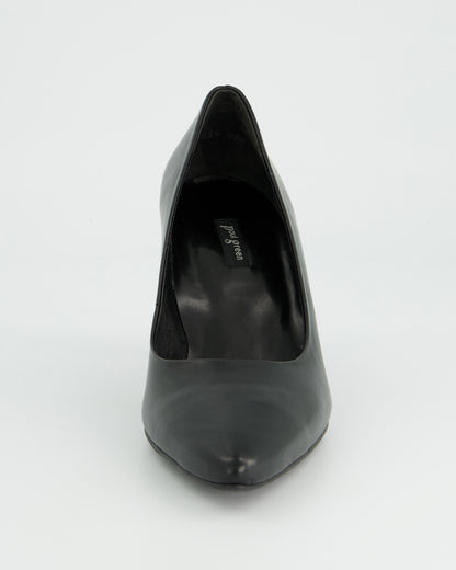 Suede Court Shoe - Black