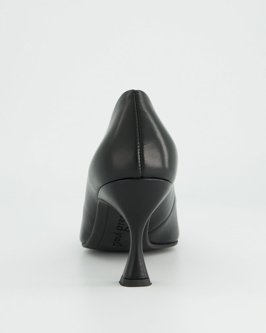 Suede Court Shoe - Black