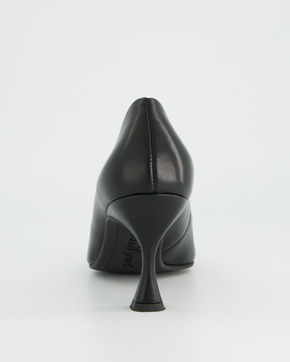 Suede Court Shoe - Black