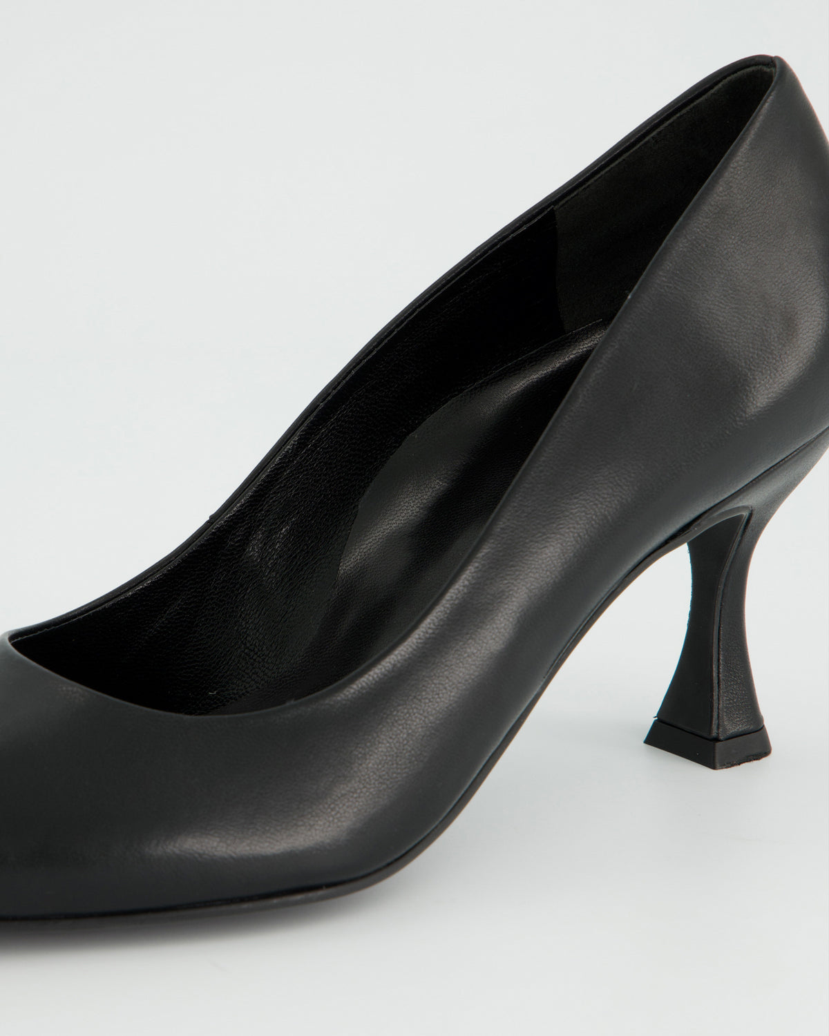 Suede Court Shoe - Black