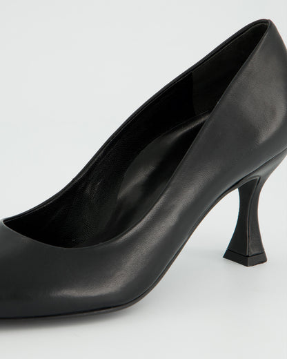 Suede Court Shoe - Black