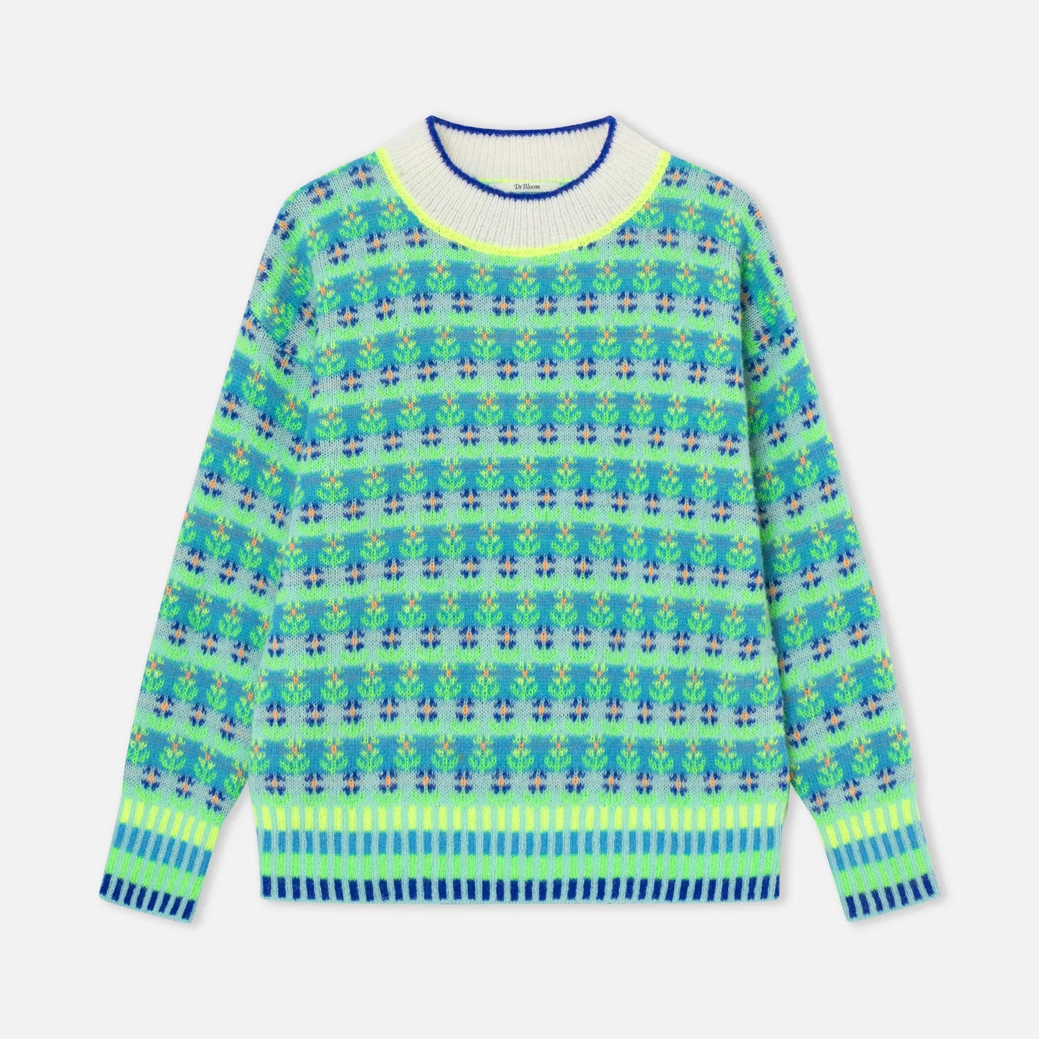 Blossom Fairisle Knit Jumper - Green