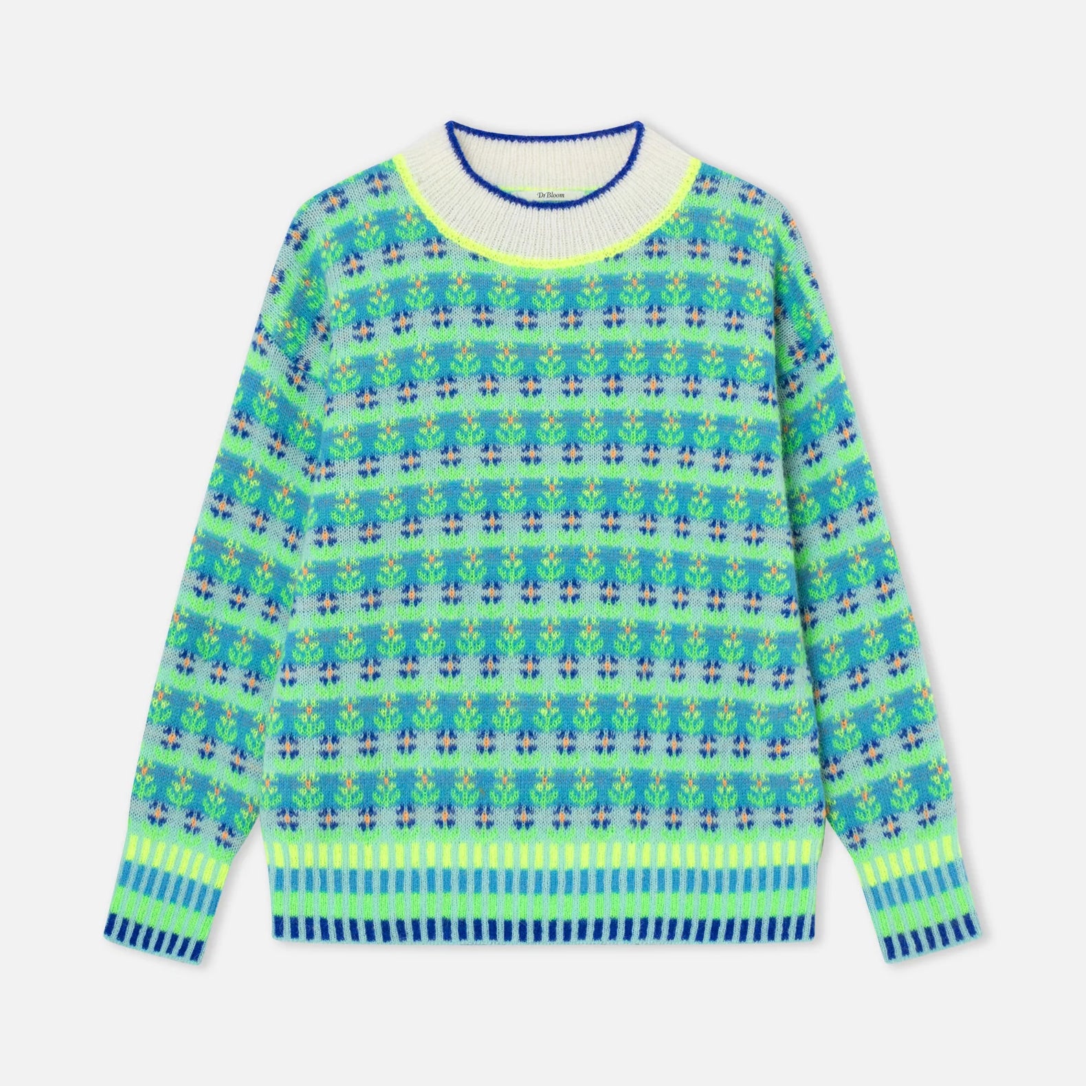 Blossom Fairisle Knit Jumper - Green