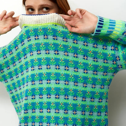 Blossom Fairisle Knit Jumper - Green
