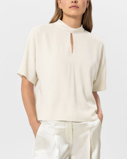 Blouse With Puff Sleeves - Eggshell