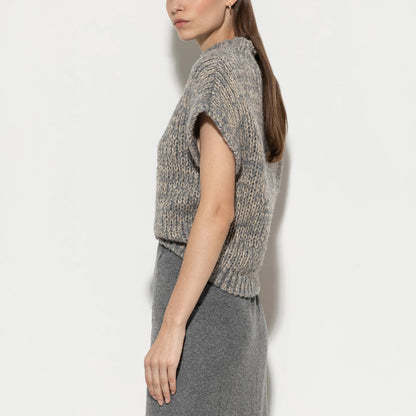 Boucle Tank Top - Heather Grey